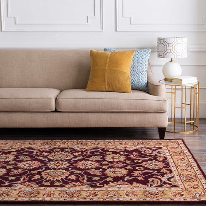 Cherryfield Burgundy 1024 Wool Area Rug