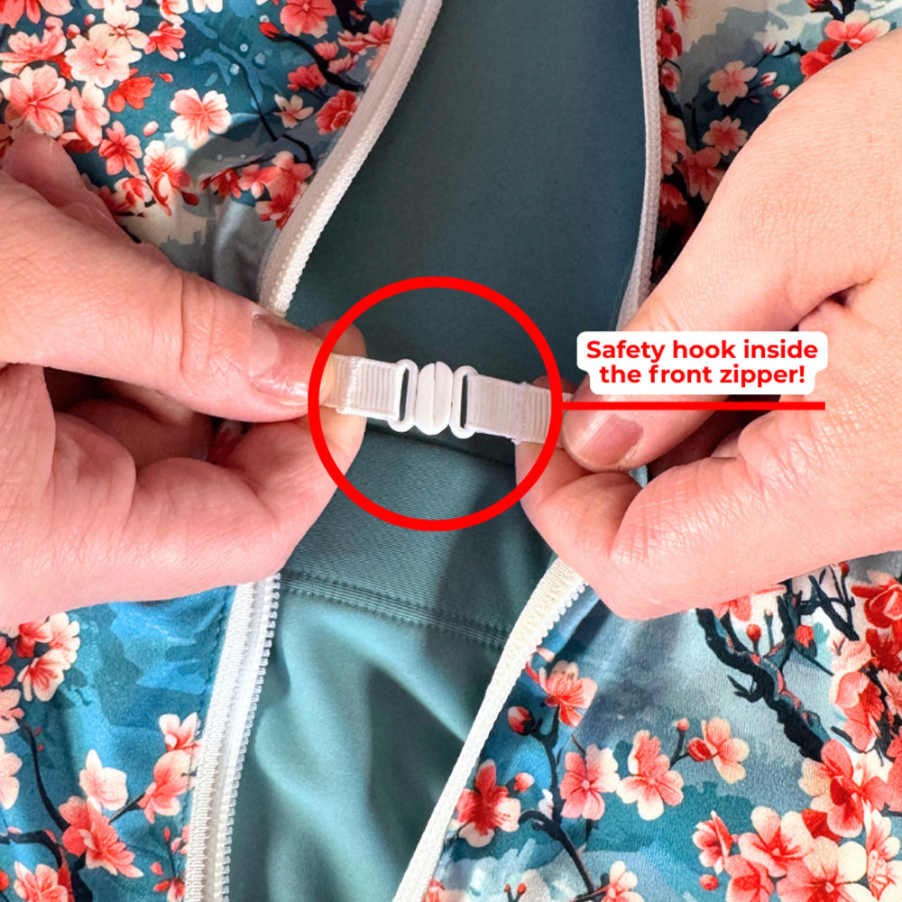 Constantly Varied Gear Half Zip Dress - Cherry Blossoms