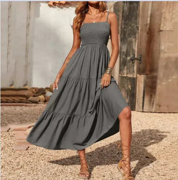 Chic Chiffon Layered Swing Dress