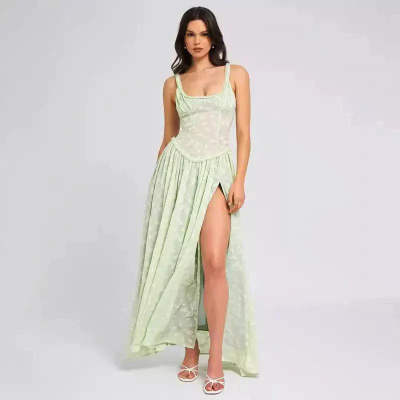 Chic V-Neck Lace Sundress