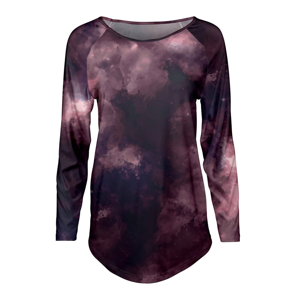 Relevate Designs Blue Camouflage Long Sleeve Lounge Top