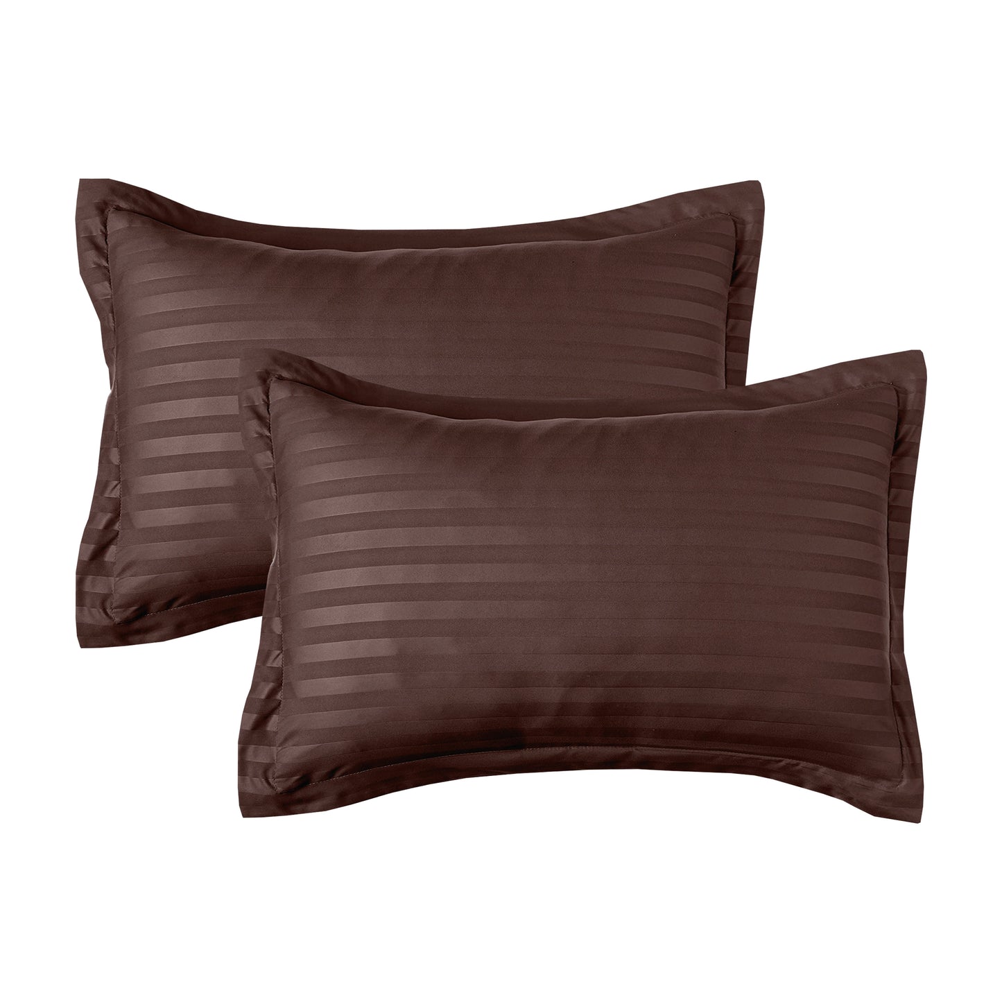 Elegant Comfort 8-Piece Dobby Stripe Comforter Set - Includes 4-Piece Sheet Set with Double Sided Storage Pockets