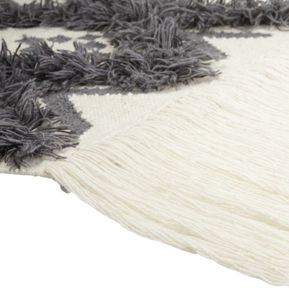 Chapelton Gray Geometric Textured Wall Hanging - Clearance
