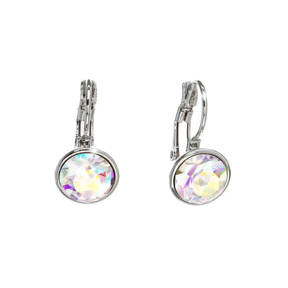 Classic Leverback Earrings with Sparkling Swarovski Crystals