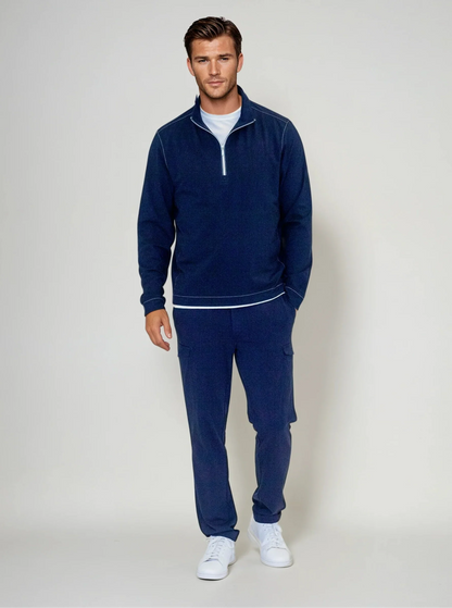 Buki Cinqo Travel Half Zip - Navy