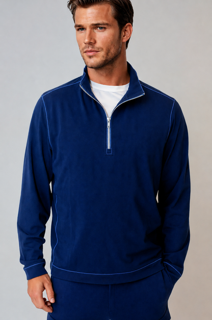 Buki Cinqo Travel Half Zip - Navy