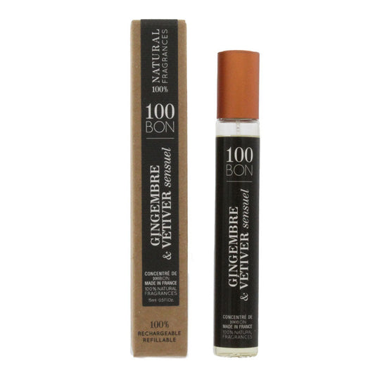 100 Bon Gingembre & Vetiver 15ml Unisex Vegan Perfume