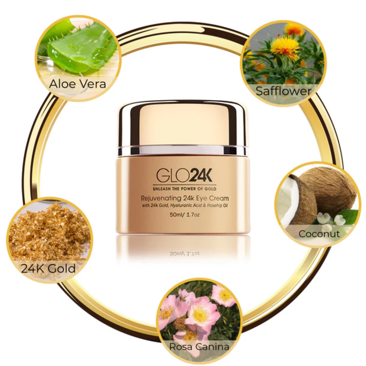 GLO24K 24K Rejuvenating Eye Cream