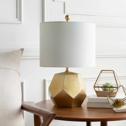 Coleford Gold Geometric Table Lamp - Clearance