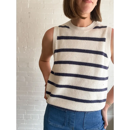 Colleen Striped Sweater Vest