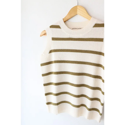 Colleen Striped Sweater Vest
