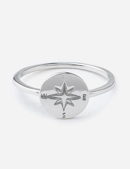 Elevated Faith Compass Ring