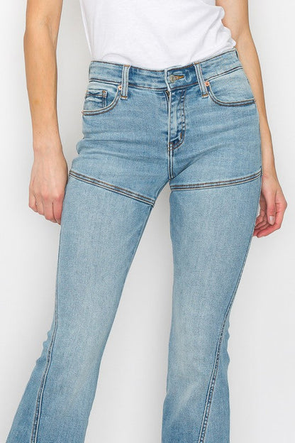 Brianna High Rise Skinny Flare Jeans (Reg & Plus)