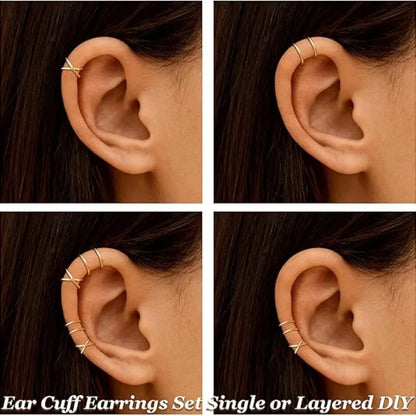 Crisscross Wrap Ear Cuff for Non-Pierced Ears