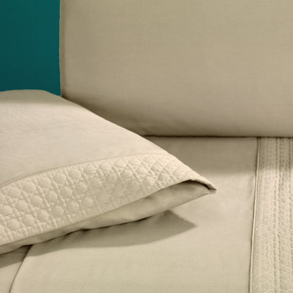 Elegant Comfort Quilted 4-Piece Sheet Set, Premium Hotel Quality
