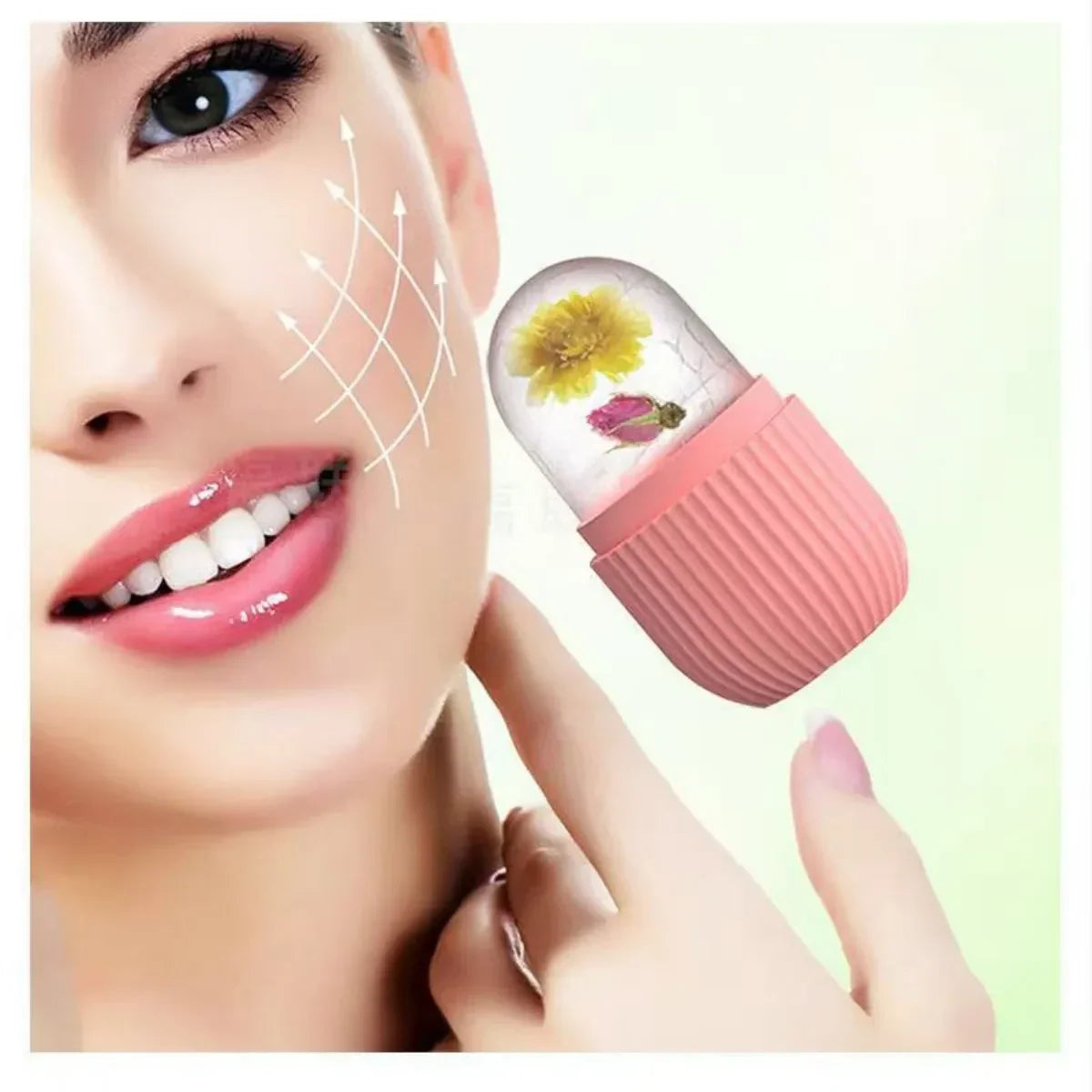 Capsule Shaped Silicone Ice Roller