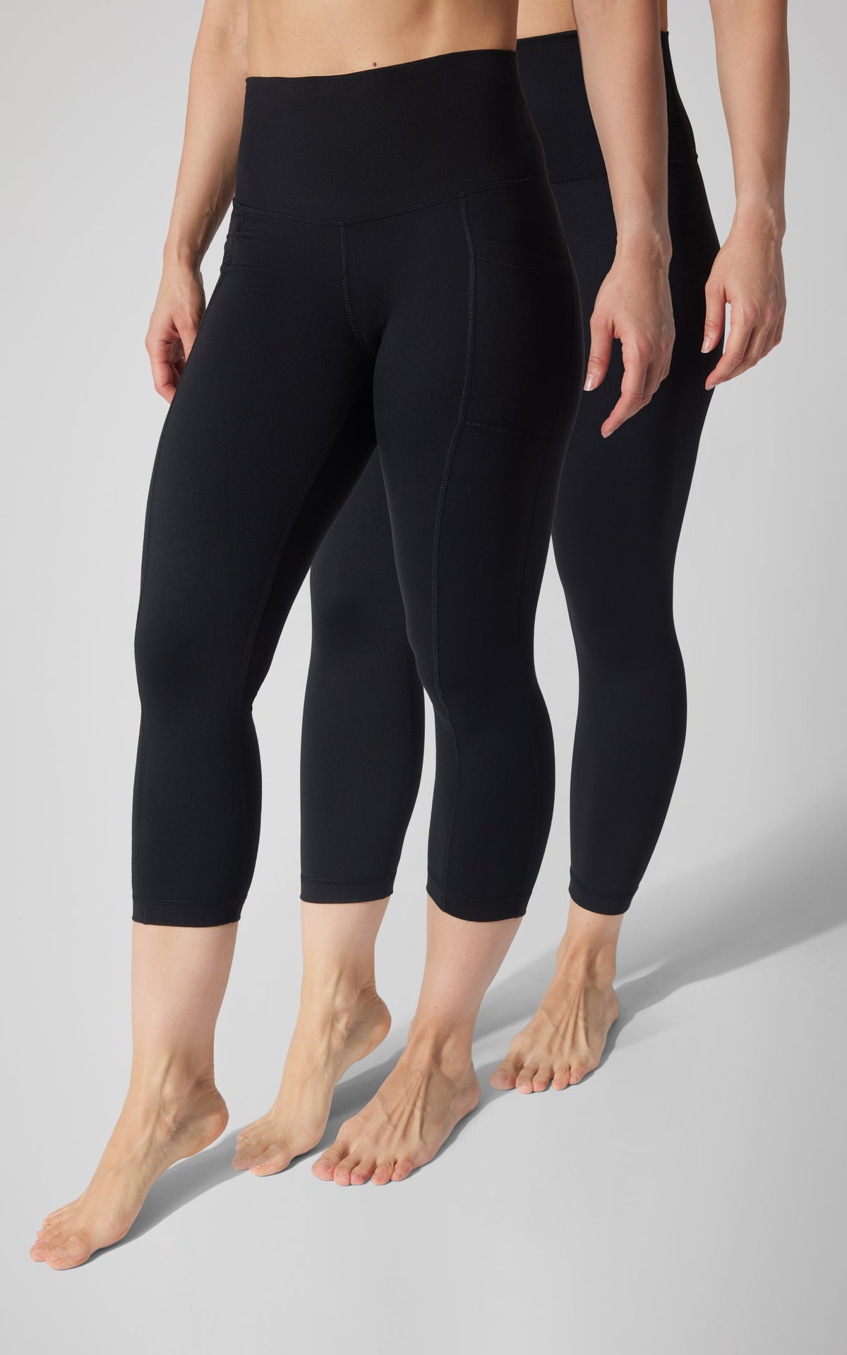 90 Degree by Reflex 2 PK Interlock Side Pocket and Everyday Capris