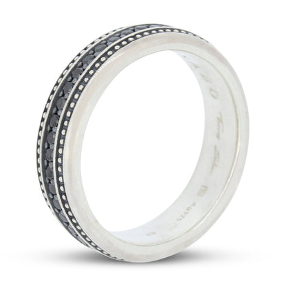 Thomas Sabo Eternity Ring TR2004-051-11-62 With Black Zirconia Stones
