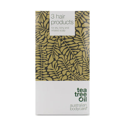 Tea Tree Oil Haircare Set - Shampoo 250ml Condititoner 250ml Serum 150ml Australian Bodycare