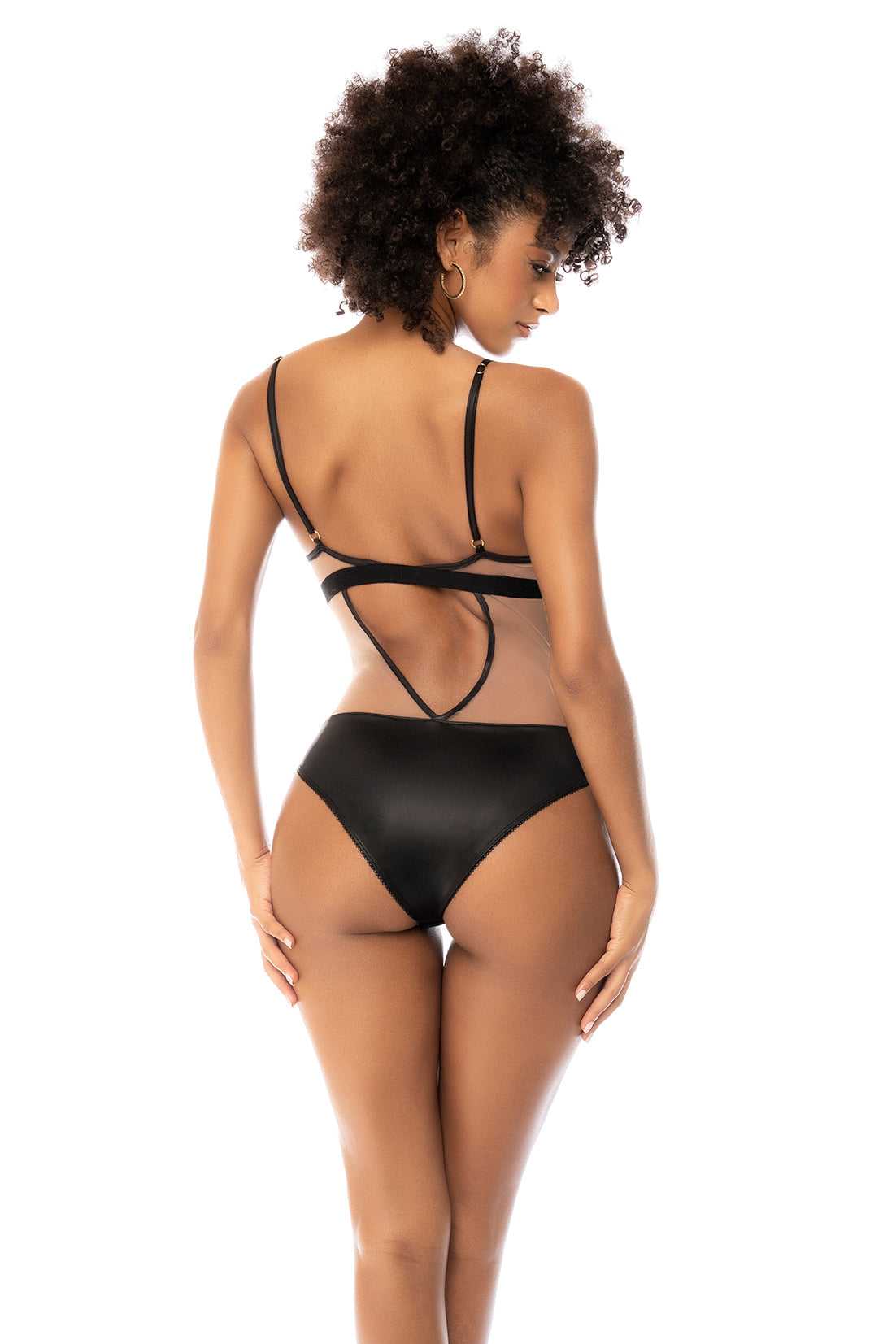 Mapale 2746 Women's Teddy Nude Black