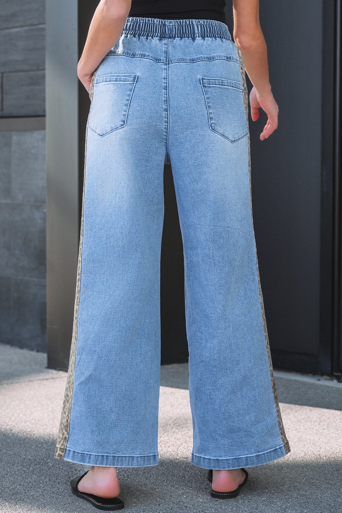 Threaded Pear Avianna Panel Wide Leg Jeans