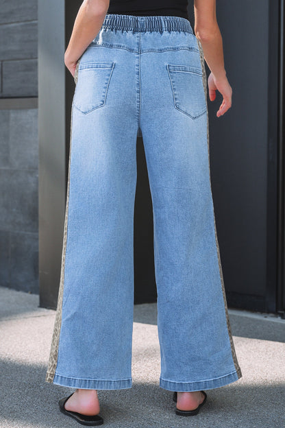 Threaded Pear Avianna Panel Wide Leg Jeans