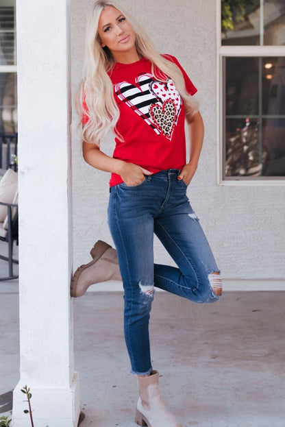 Threaded Pear Brynleigh Shaped Print T Shirt