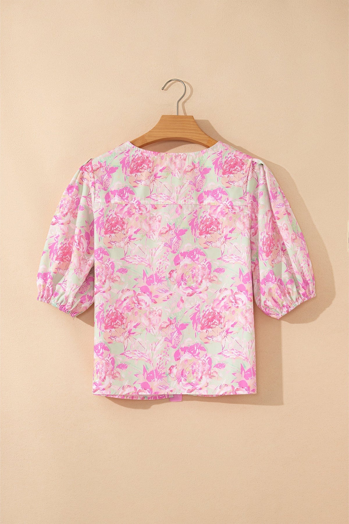 Threaded Pear Ayla Short Puff Sleeve Blouse