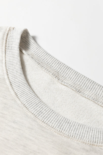 Threaded Pear Maci Patchwork Drop Shoulder Sweatshirt