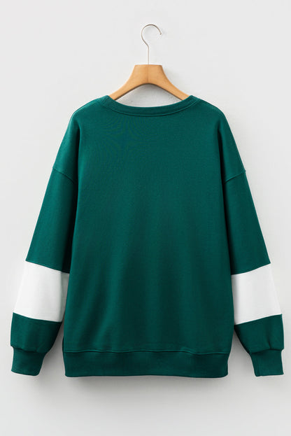 Threaded Pear Phoebe Drop Shoulder Baggy Sweatshirt