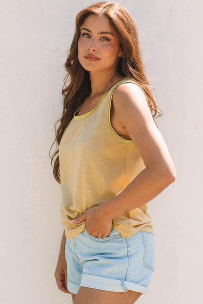 Threaded Pear Skyla Metallic Sheen Tank Top
