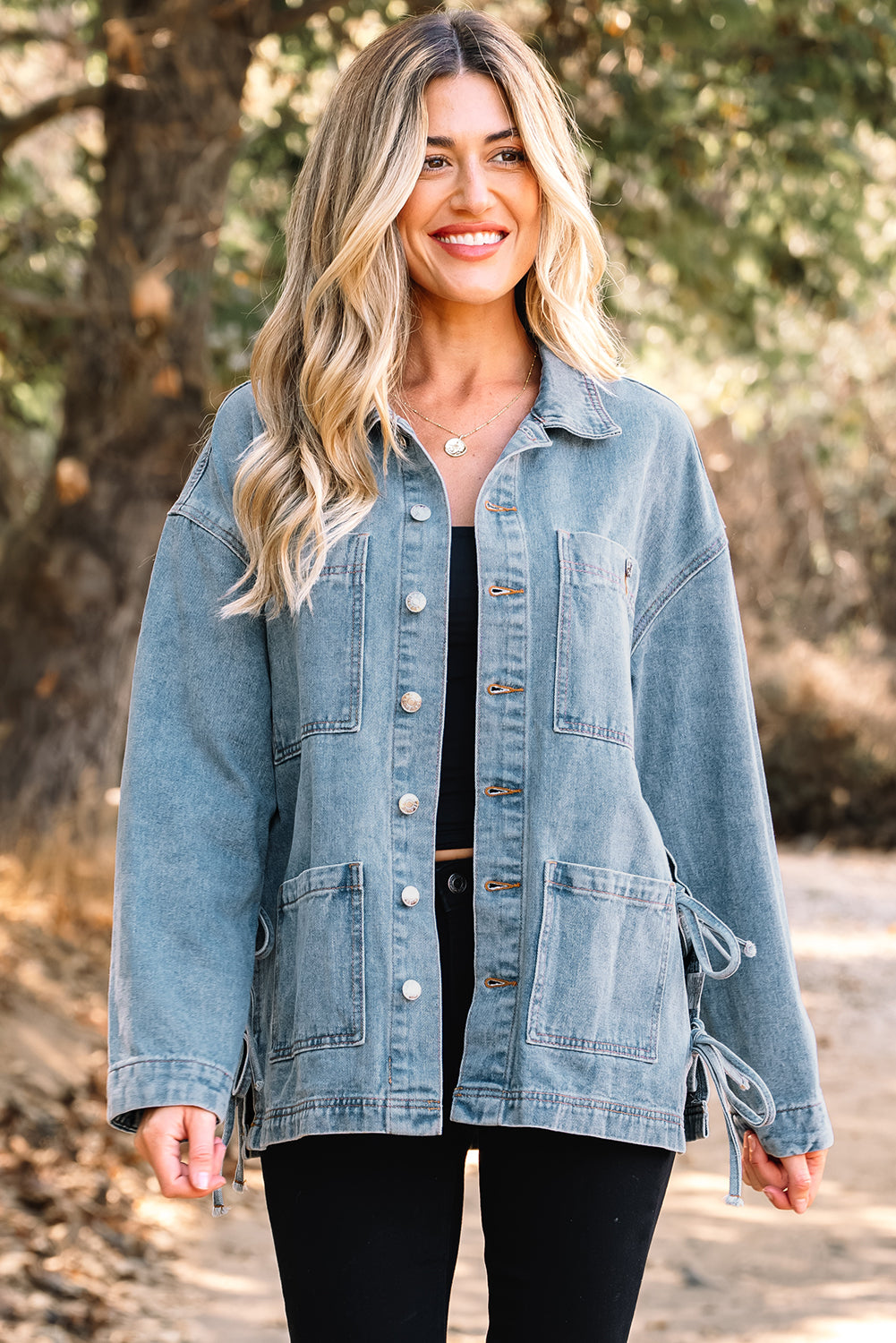 Threaded Pear Harper Up Boyfriend Style Jacket