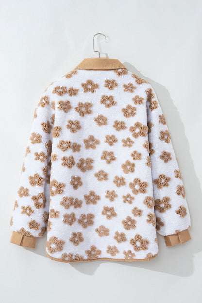 Threaded Pear Elisa Pattern Up Fleece Jacket