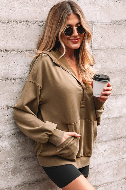 Threaded Pear Solana Mineral Wash Baggy Hoodie