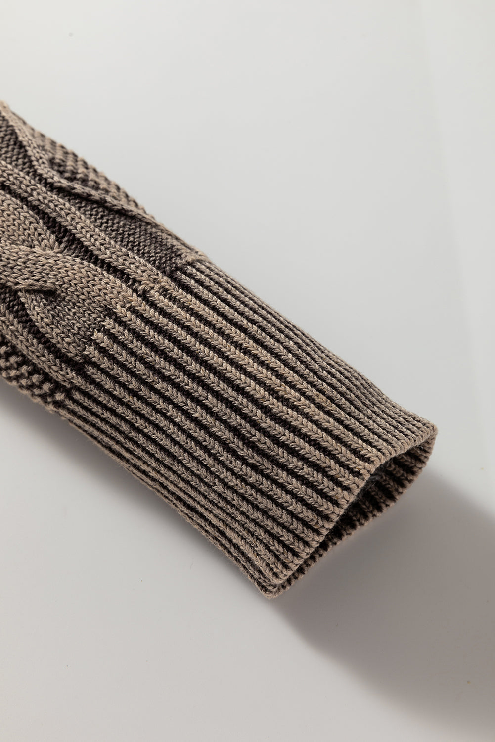 Threaded Pear Aria Knit Sleeve Casual Sweater
