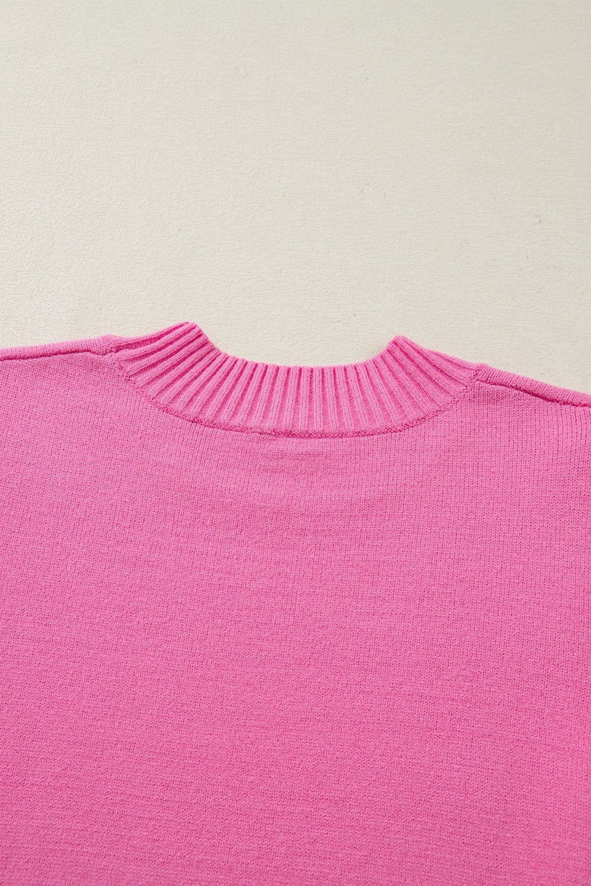 Threaded Pear Noelle Ruffle Short Sleeve Sweater