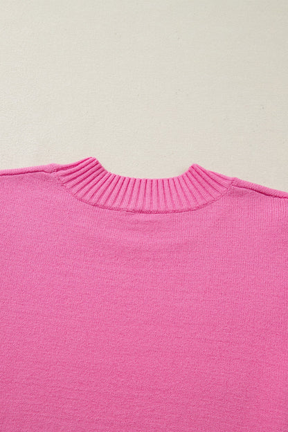 Threaded Pear Noelle Ruffle Short Sleeve Sweater