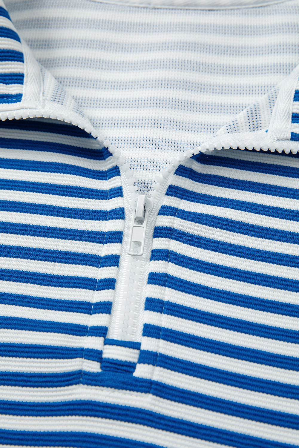 Threaded Pear Reign Zip Collar Pullover Long Sleeve Top