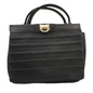 Fiorelli Handbag Flossy Black Weave Grab HandBag
