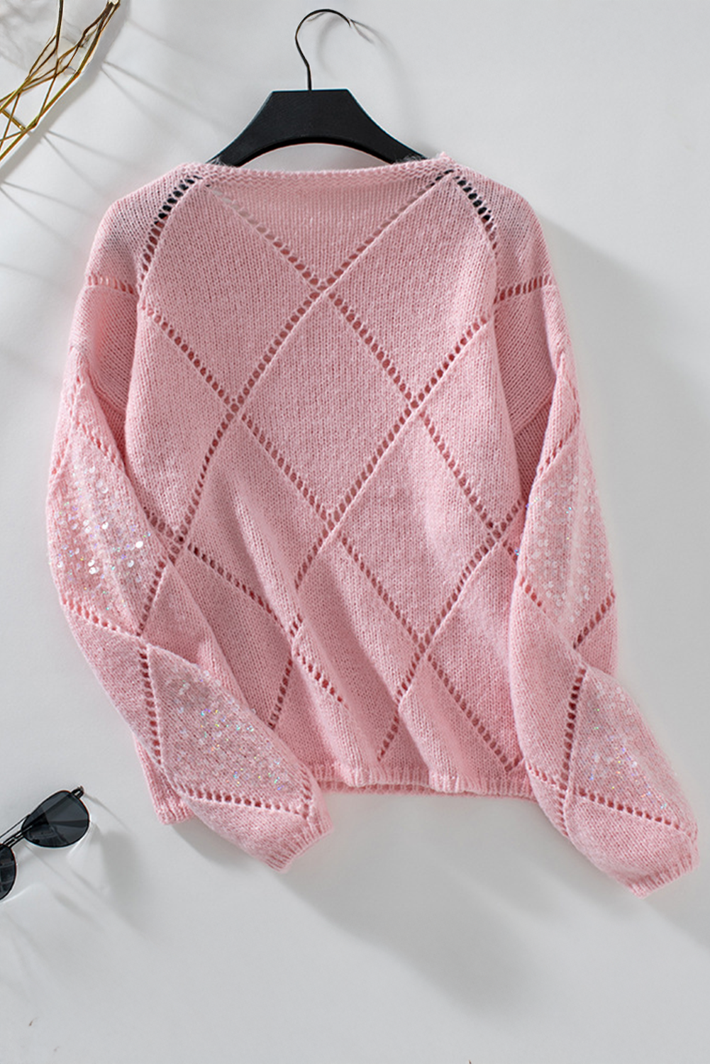 Threaded Pear Amelia Pattern Sequin Detail Sweater