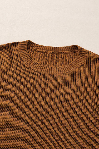 Threaded Pear Evelyn Beaded Drop Shoulder Sweater