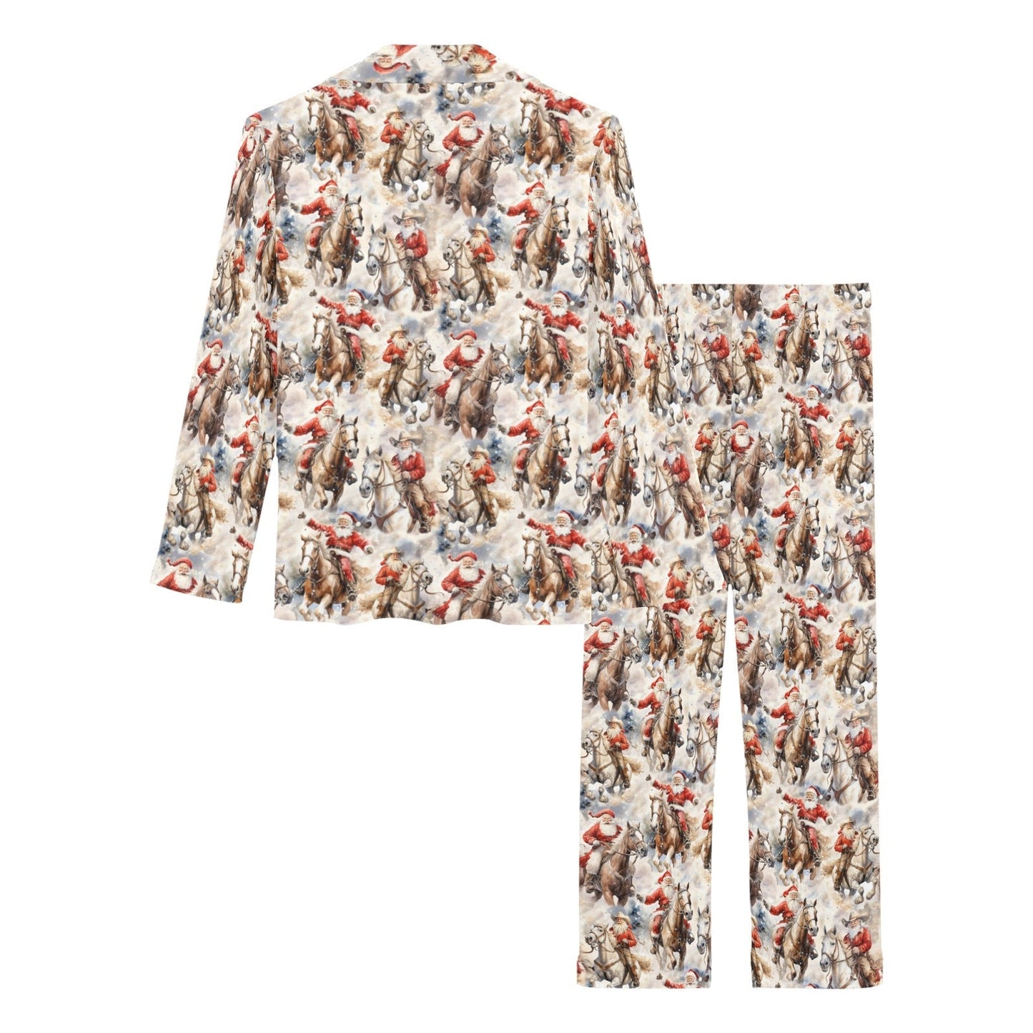 Baha Ranch Western Santa Christmas Women's Pajama Set