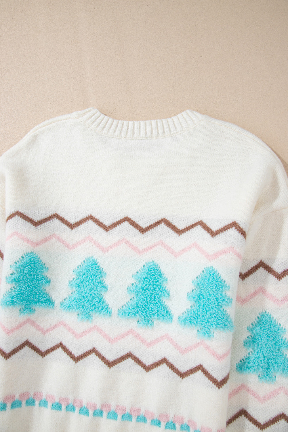 Threaded Pear Sofia Trim Drop Shoulder Sweater
