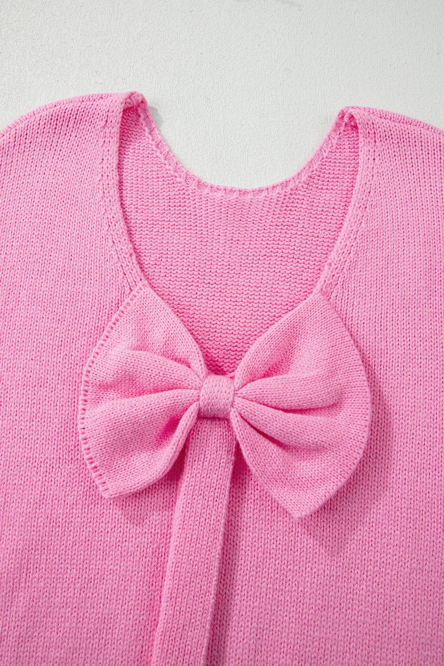 Threaded Pear Olivia Backless Bubble Sleeve Sweater