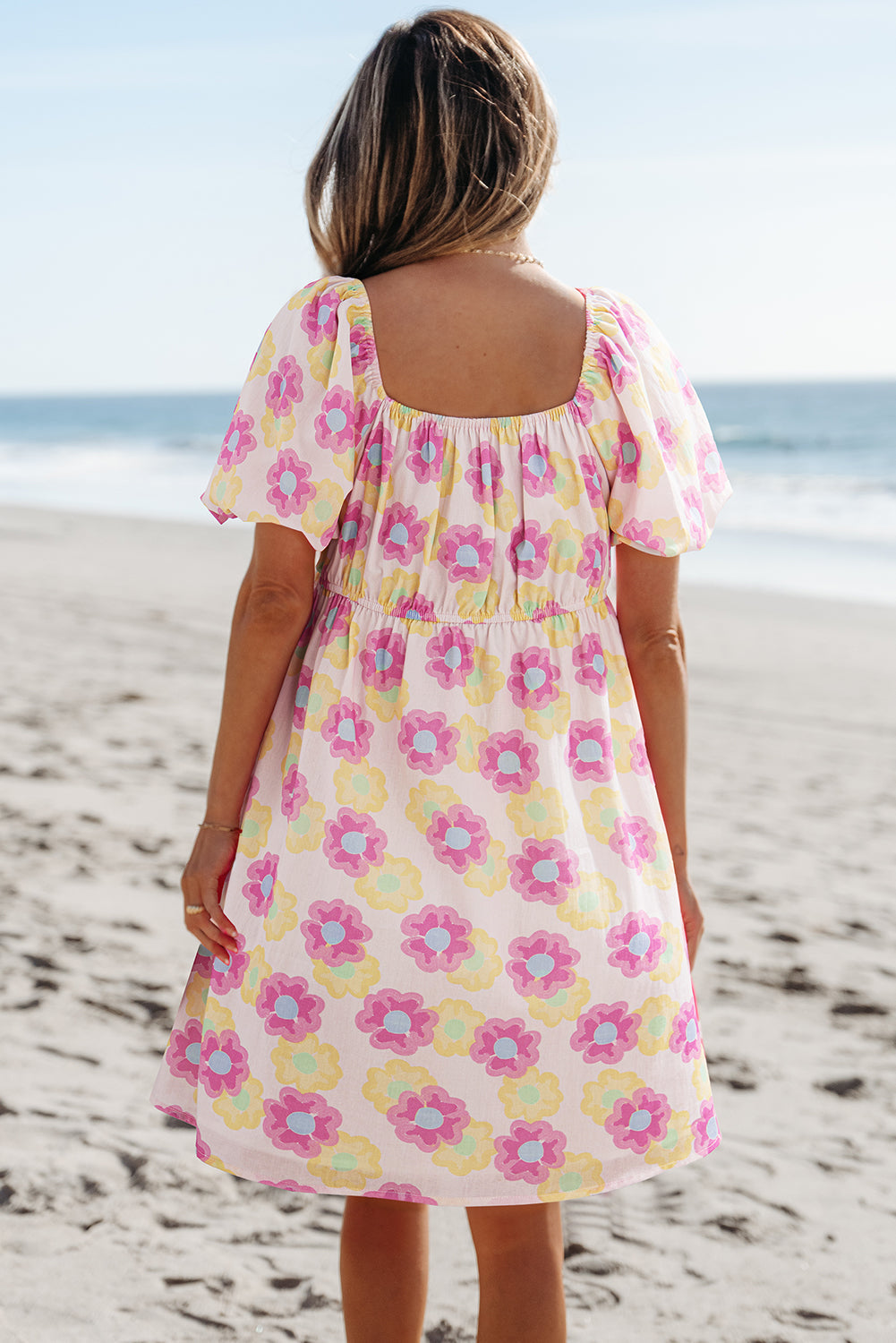 Threaded Pear Alessandra Pleated Flared Midi Dress