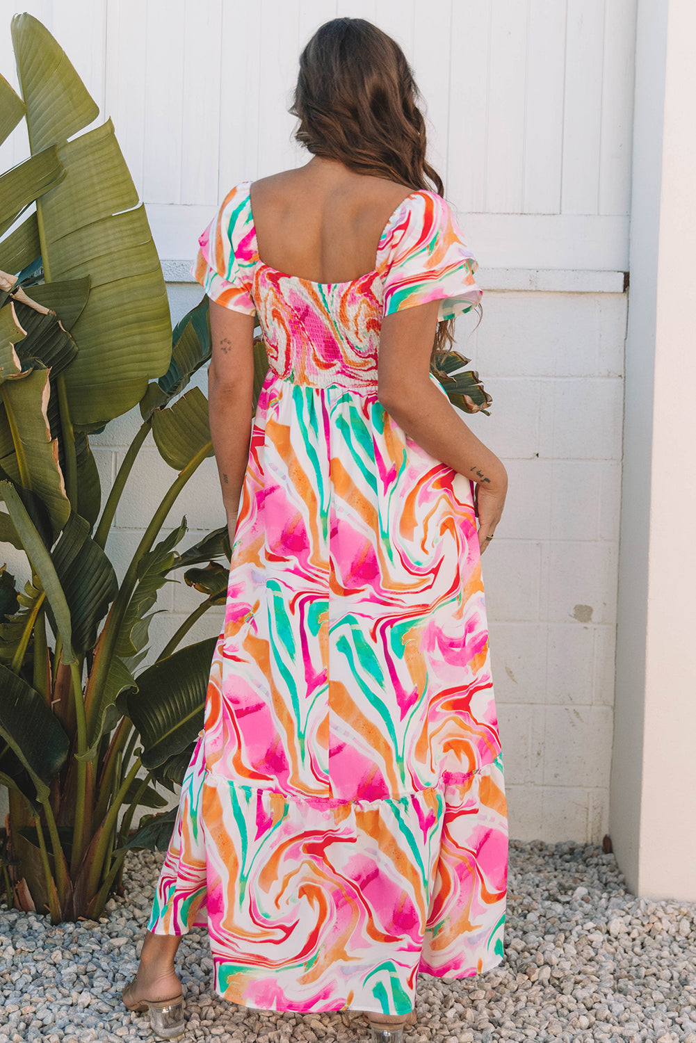 Threaded Pear Avery Smocked Bust Maxi Dress