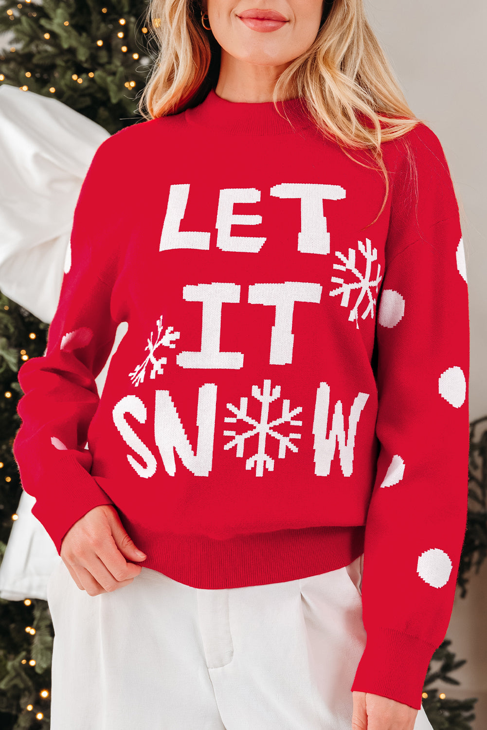 Threaded Pear Tiffany Christmas Holiday Loose Sweater