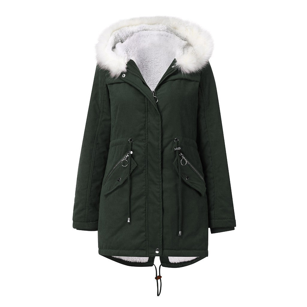 Women’s Fur Collar Padded Parka