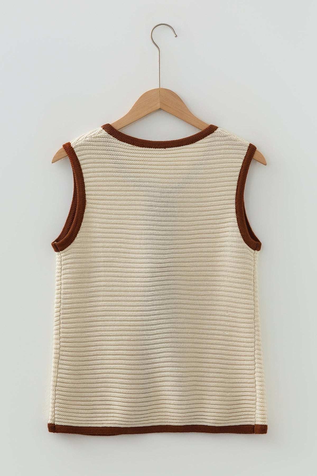 Threaded Pear Aaliyah Trim Ties Front Sweater
