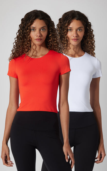 90 Degree by Reflex 2 PK Crew Neck Tee